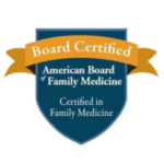 Board certified family medicine